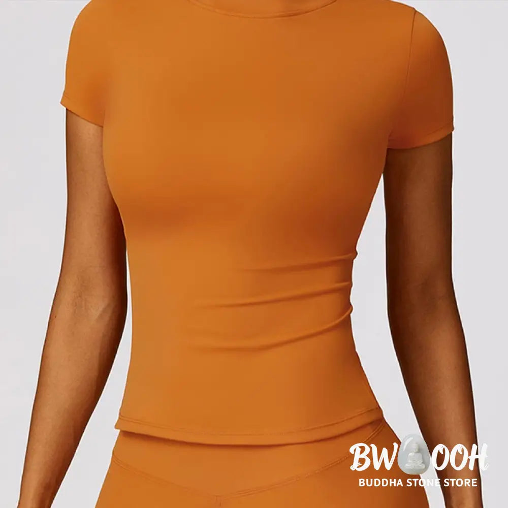 BWOOOH printed yoga leggings - Women Short Sleeve T-Shirt Top High Wais