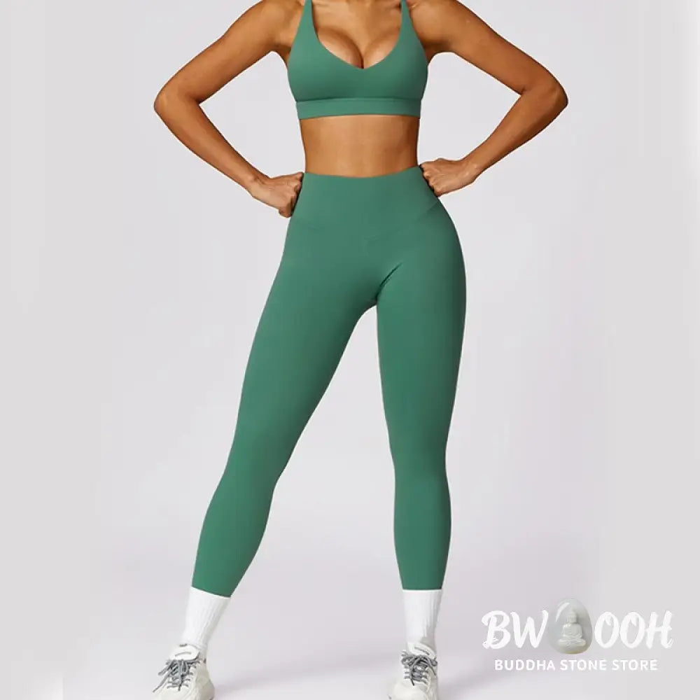 BWOOOH printed yoga leggings - Women Short Sleeve T-Shirt Top High Wais