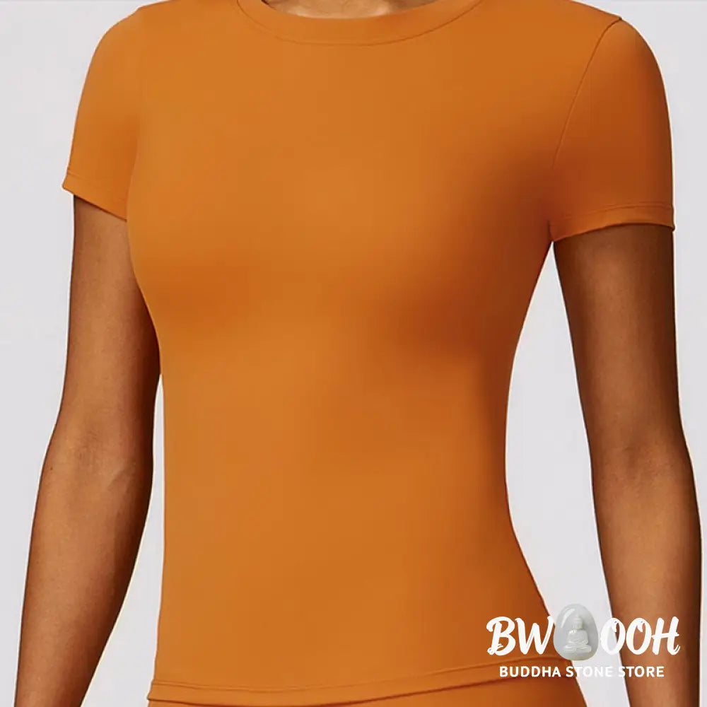 BWOOOH printed yoga leggings - Women Short Sleeve T-Shirt Top High Wais