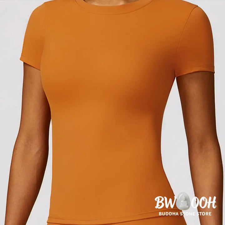BWOOOH printed yoga leggings - Women Short Sleeve T-Shirt Top High Wais