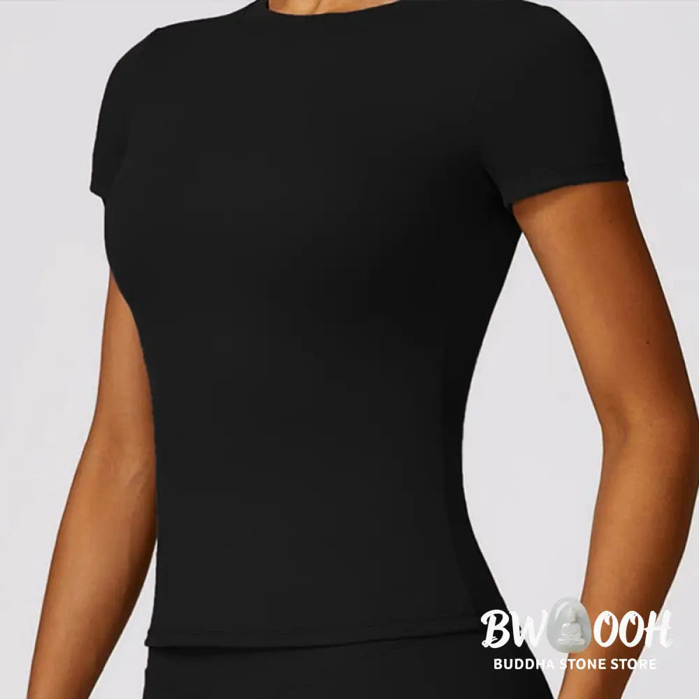 BWOOOH printed yoga leggings - Women Short Sleeve T-Shirt Top High Wais