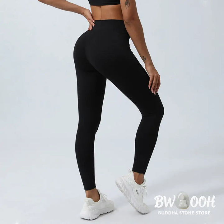 BWOOOH lotus print yoga leggings - Women Workout Long Sleeve Crisscross Bac