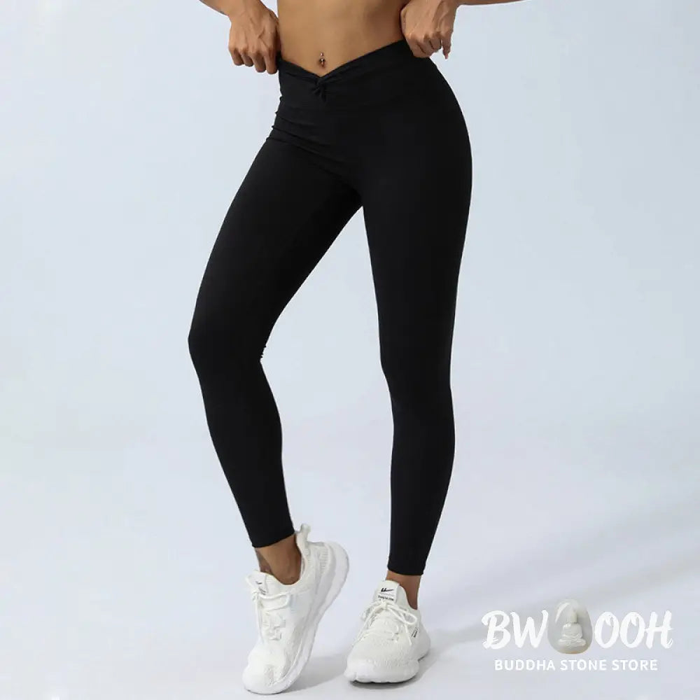 BWOOOH lotus print yoga leggings - Women Workout Long Sleeve Crisscross Bac
