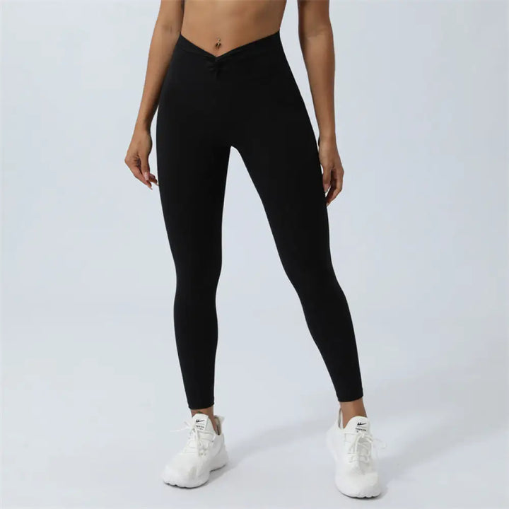 BWOOOH lotus print yoga leggings - Women Workout Long Sleeve Crisscross Bac