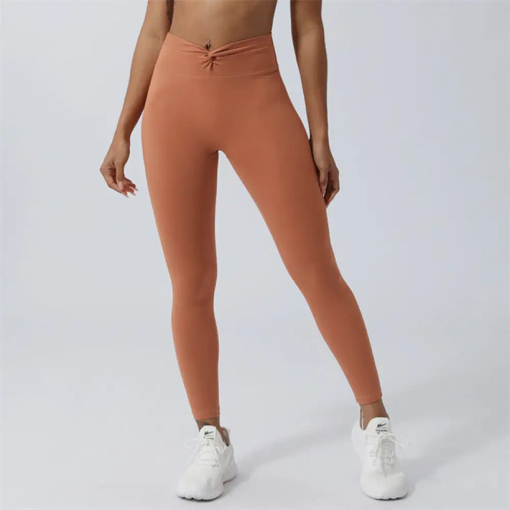 BWOOOH lotus print yoga leggings - Women Workout Long Sleeve Crisscross Bac