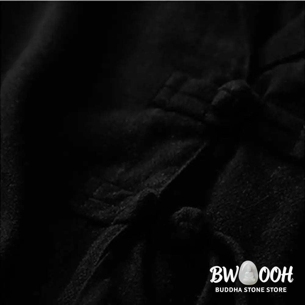 Buddha Stones Women’s Cotton Linen Frog-Button Long Sleeve Jacket With Pockets - Women’s Jacket