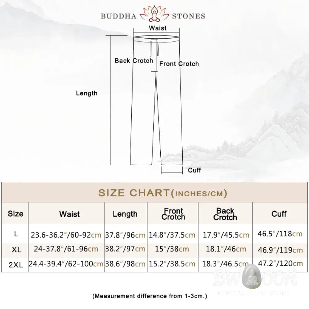 Buddha Stones Women’s Flower Embroidery Frog-Button Shirt Dress Wide Leg Pants - Women’s Meditation Cloth