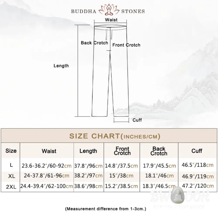 Buddha Stones Women’s Flower Embroidery Frog-Button Shirt Dress Wide Leg Pants - Women’s Meditation Cloth