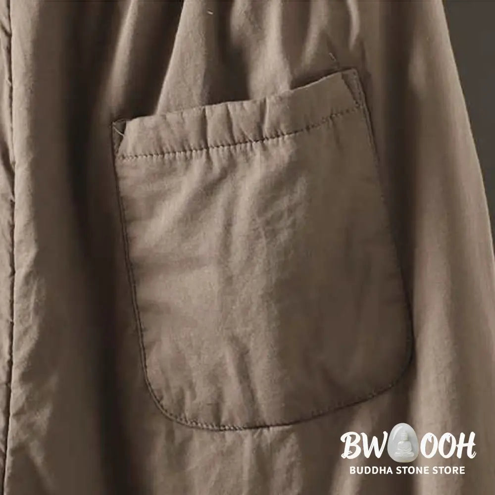Buddha Stones Women’s Winter Drawstring Fleece-Lined Thermal Harem Pants With Pockets - Women’s Harem Pants