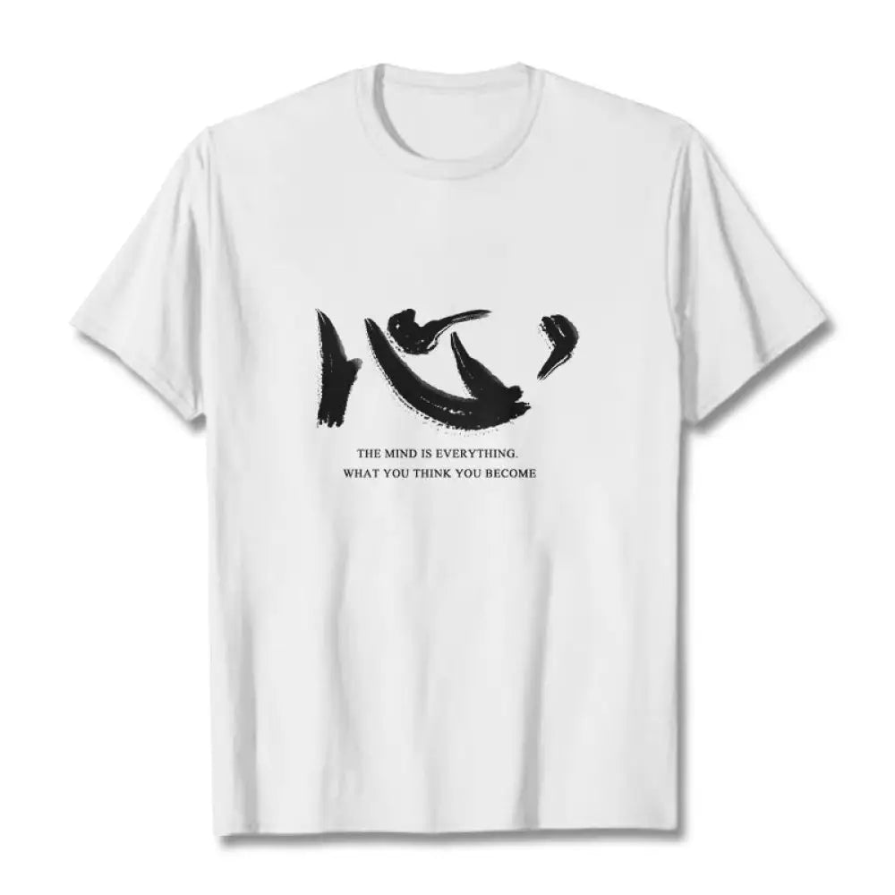 BWOOOH printed yoga pants - Xin The Mind Is Everything Tee T-shirt