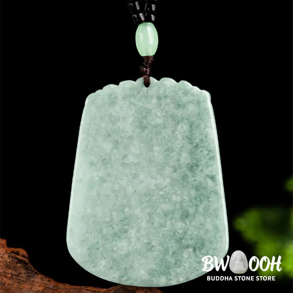 Buddha Stones Year Of The Dragon Chinese Zodiac Dragon Soaring Jade Protection Bead Chain Necklace Pendant - BWOOOH