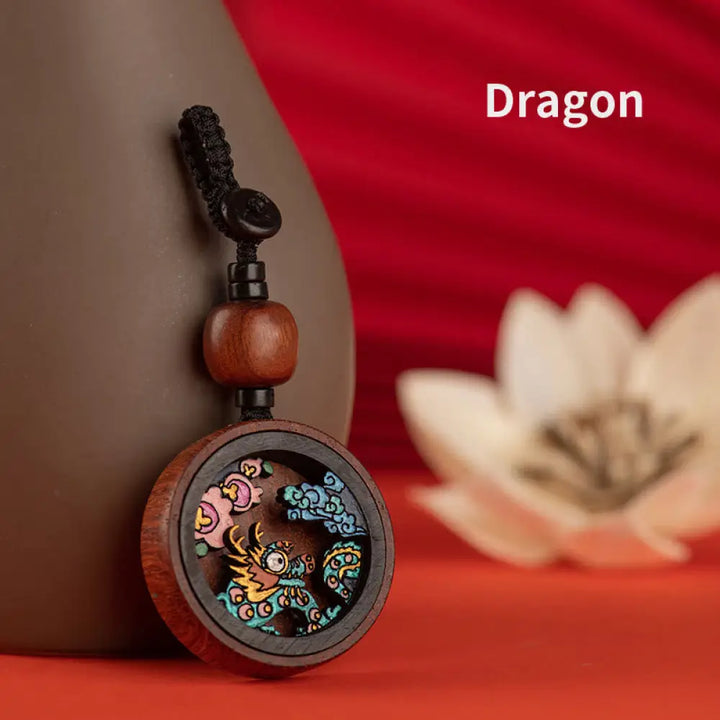 BWOOOH Year Of The Dragon Hand Painted Chinese Zodiac Ros