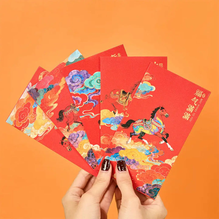 BWOOOH Year Of The Horse 2026 New Year Blessings 6pcs Chi