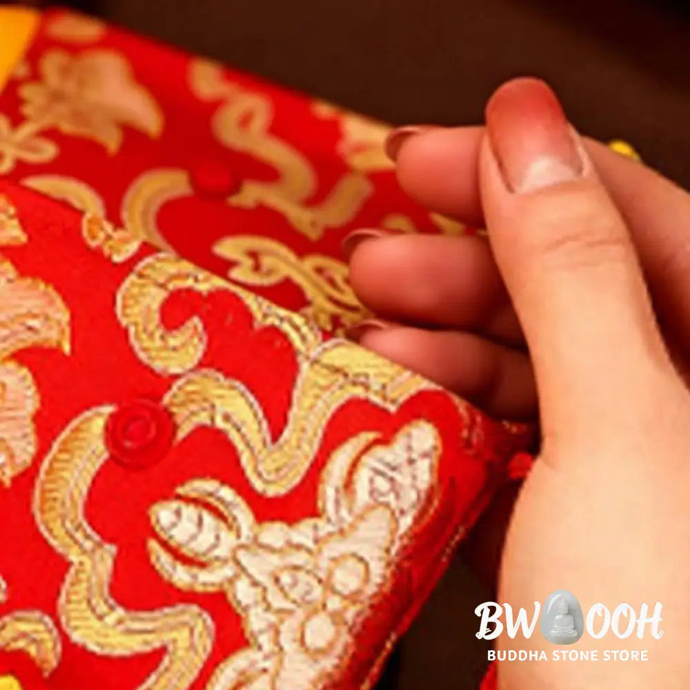 Buddha Stones Year Of The Horse 2026 New Year Fu Character Lucky Embroidery Chinese Red Envelope - Red Envelope