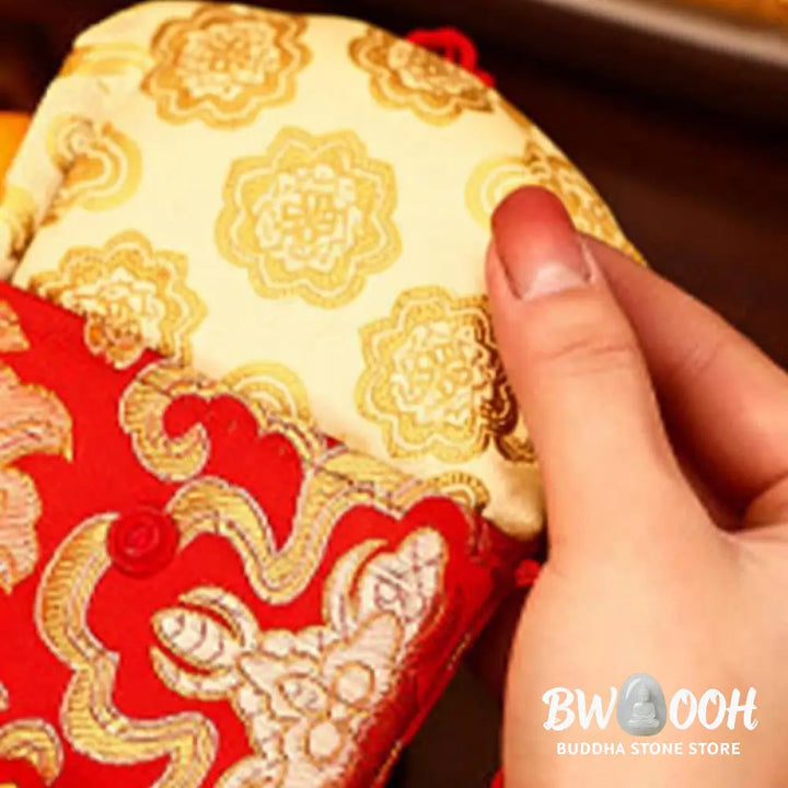 Buddha Stones Year Of The Horse 2026 New Year Fu Character Lucky Embroidery Chinese Red Envelope - Red Envelope