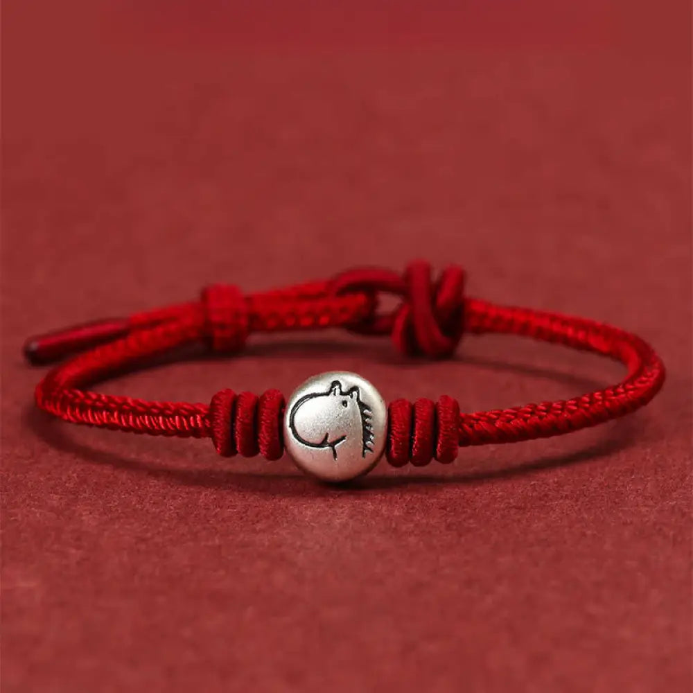 BWOOOH Year of the Horse 999 Sterling Silver Red String B