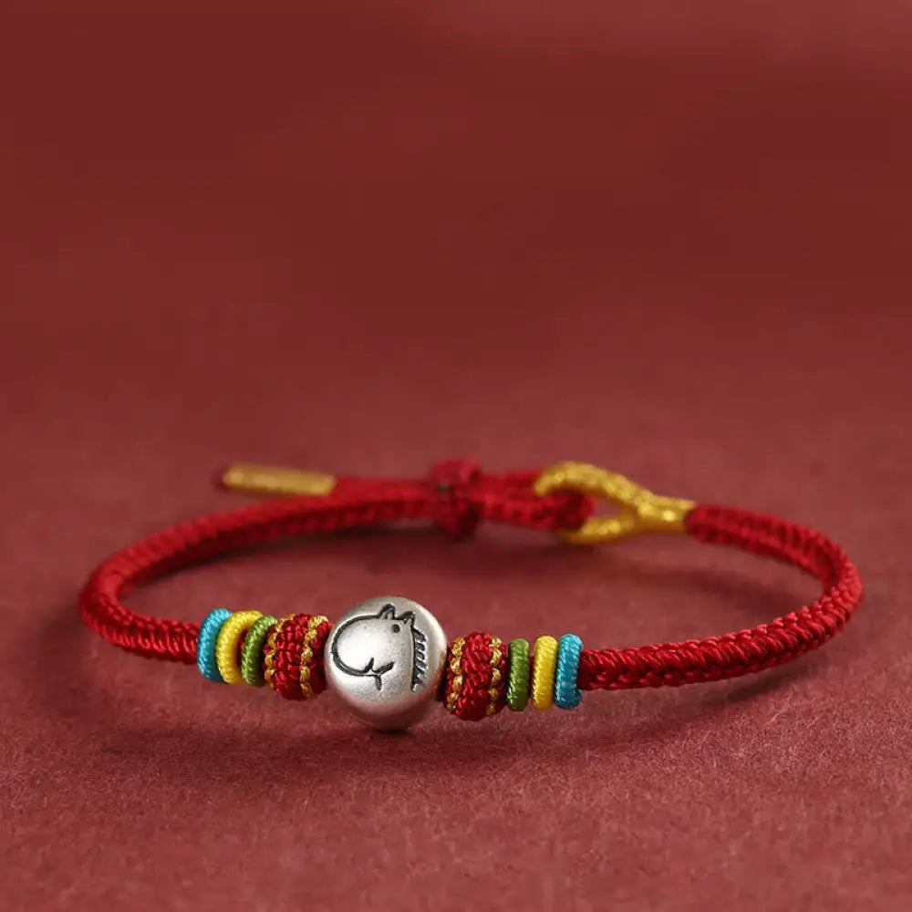 BWOOOH Year of the Horse 999 Sterling Silver Red String B