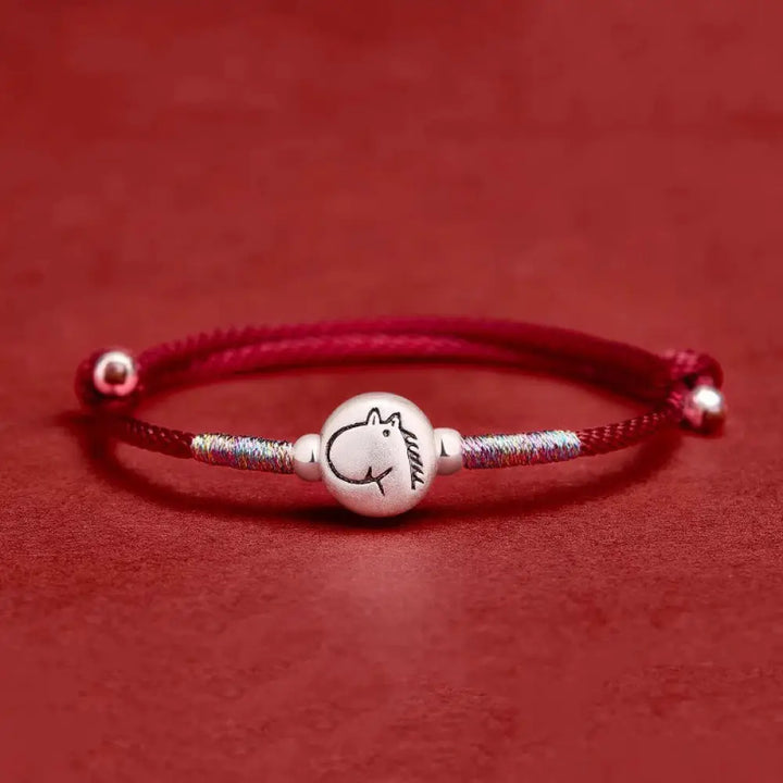 BWOOOH Year of the Horse 999 Sterling Silver Red String L