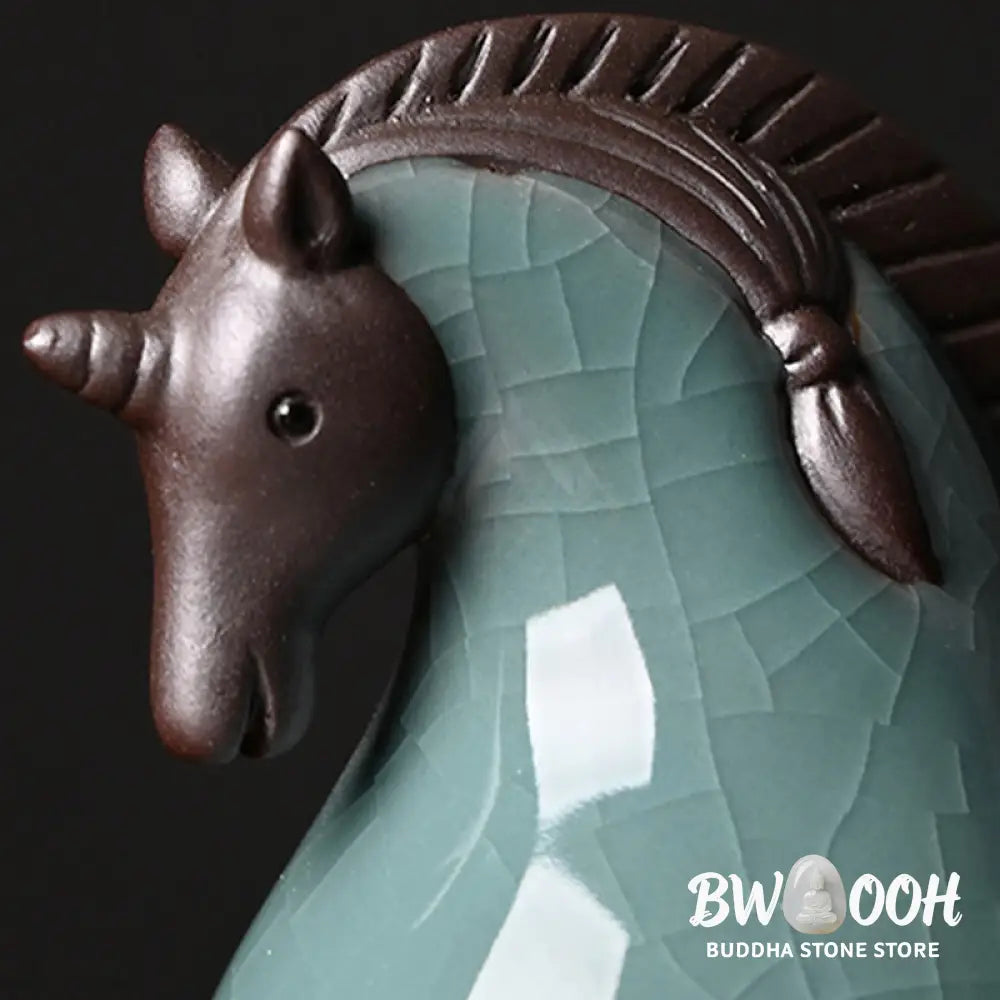 Buddha Stones Year Of The Horse Ceramics Freedom Desktop Home Decoration - Decorations