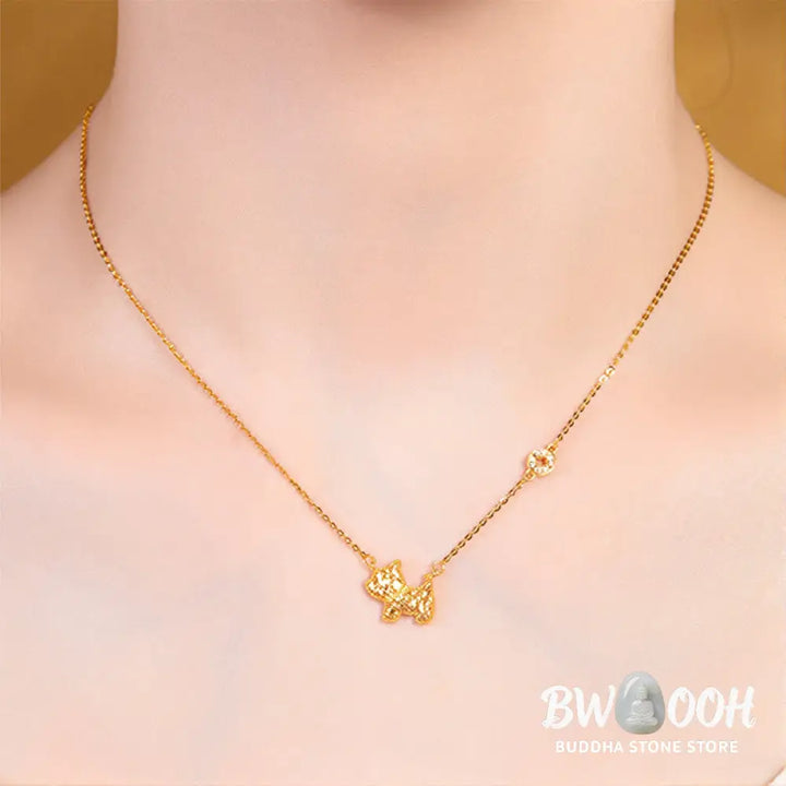 Buddha Stones Year Of The Horse Chinese Zodiac 925 Sterling Silver Coin Design Blessing Chain Necklace Pendants