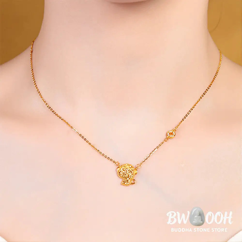 Buddha Stones Year Of The Horse Chinese Zodiac 925 Sterling Silver Coin Design Blessing Chain Necklace Pendants