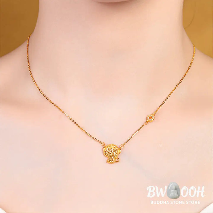Buddha Stones Year Of The Horse Chinese Zodiac 925 Sterling Silver Coin Design Blessing Chain Necklace Pendants