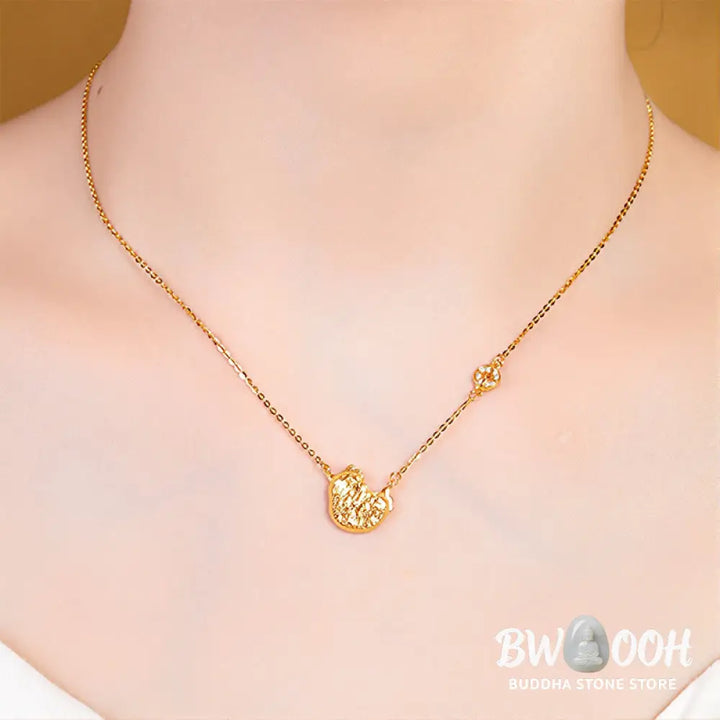 Buddha Stones Year Of The Horse Chinese Zodiac 925 Sterling Silver Coin Design Blessing Chain Necklace Pendants