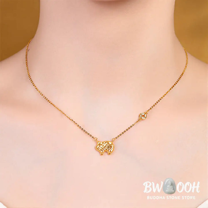 Buddha Stones Year Of The Horse Chinese Zodiac 925 Sterling Silver Coin Design Blessing Chain Necklace Pendants