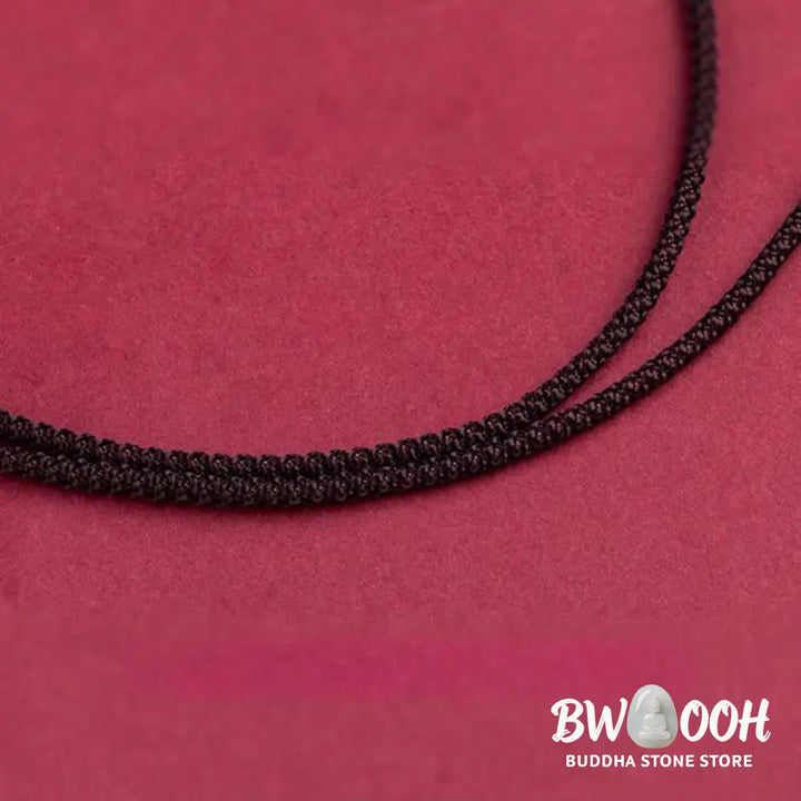 Buddha Stones Year Of The Horse Chinese Zodiac Engraved Design Cinnabar Blessing Rope Necklace Pendants - BWOOOH