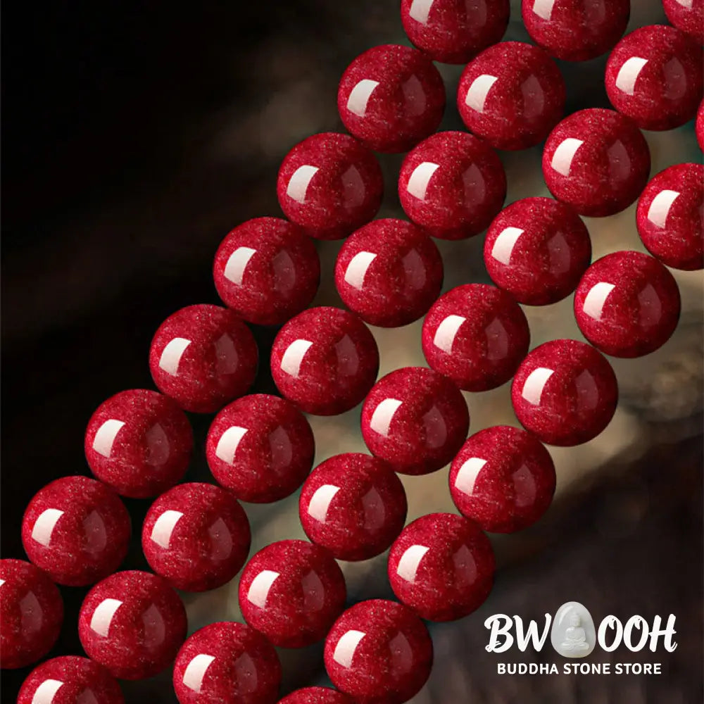 Buddha Stones Year Of The Horse Cinnabar Blessing Bracelet - Bracelet