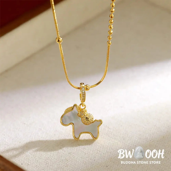 Buddha Stones Year Of The Horse Copper Luck Necklace Pendants - BWOOOH - Copper Horse - Necklaces &amp; Pendants