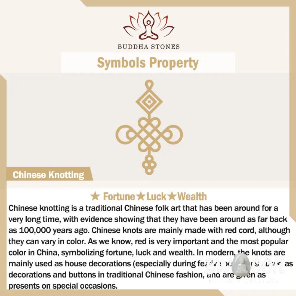 Buddha Stones Year of the Horse Dancing Lion Fu Character Chinese Knotting Fortune Decoration - Decorations