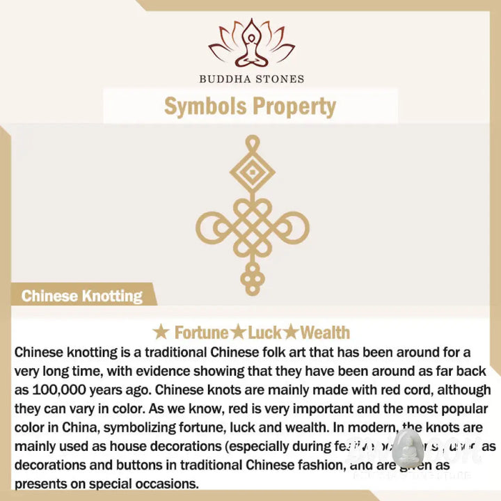 Buddha Stones Year of the Horse Dancing Lion Fu Character Chinese Knotting Fortune Decoration - Decorations
