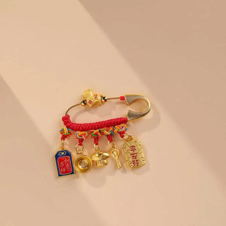 BWOOOH Year Of The Horse Fu Character Longevity Lock Ruyi