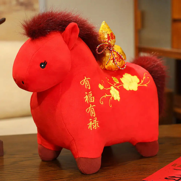 BWOOOH handcrafted Buddha statue - Year Of The Horse Gourd Plush Doll 