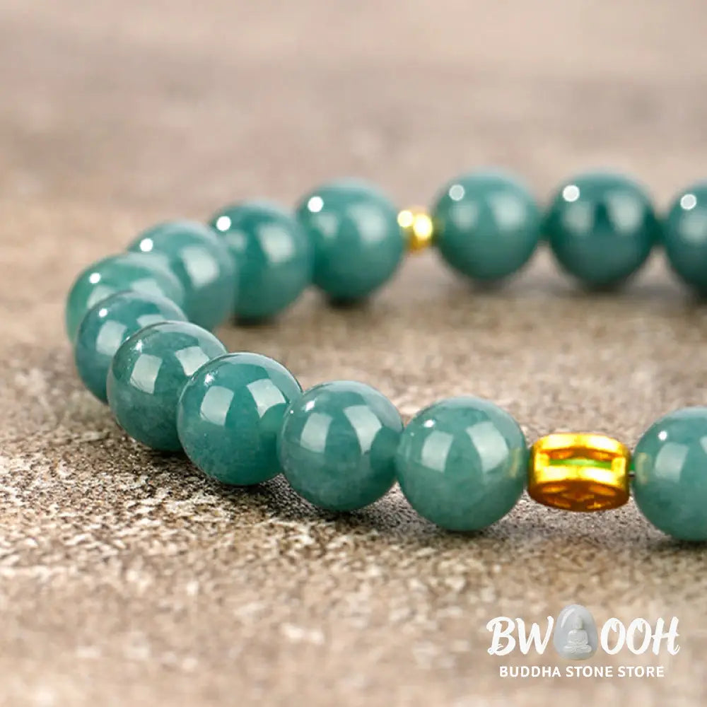 Buddha Stones Year Of The Horse Jade Prosperity Abundance Bracelet - Bracelet