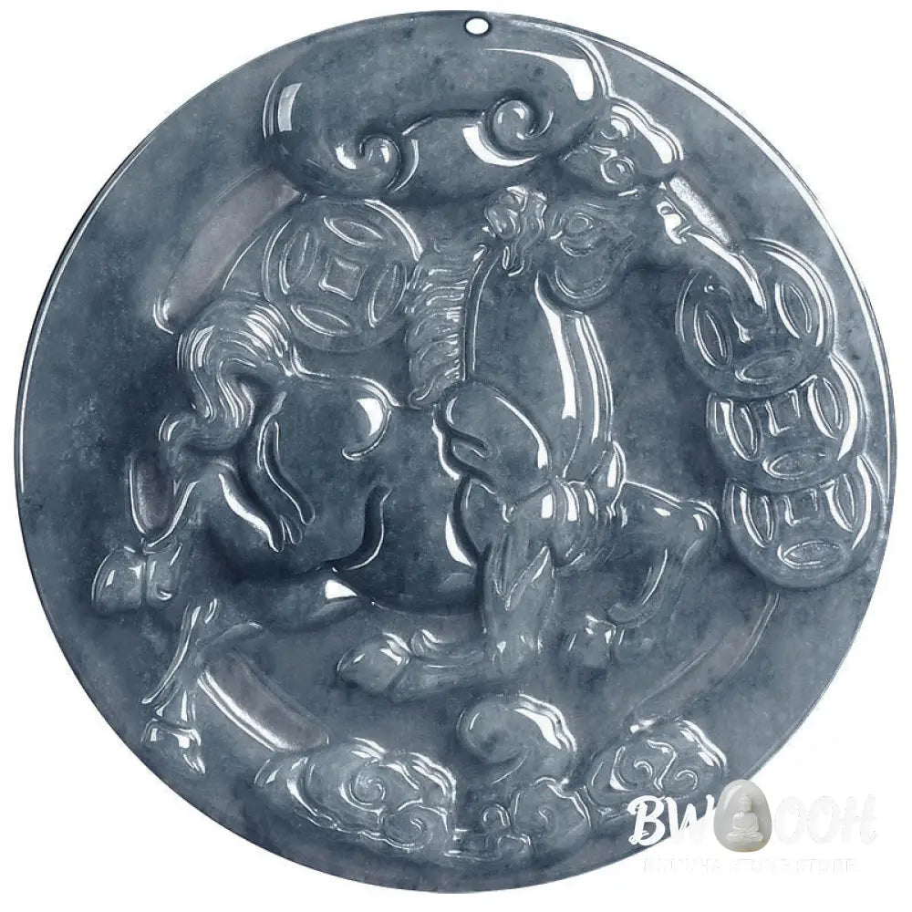 Buddha Stones Year Of The Horse Jade Prosperity Abundance Necklace Pendants - BWOOOH - Jade Horse - Necklaces &amp; Pendants