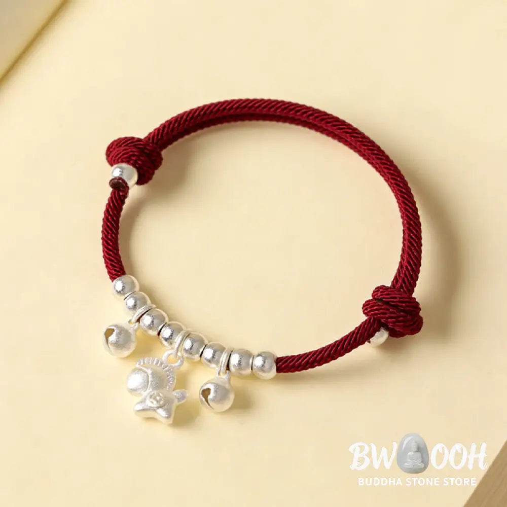 Buddha Stones Year Of The Horse Multiple Horse Styles Rope Luck Strength Adjustable Bracelet - Bracelet