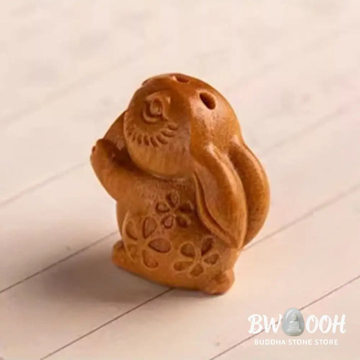 Buddha Stones Year Of The Horse Red Sandalwood Star Moon Bodhi Seed Blessing Key Chain - Key Chain