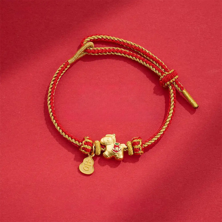 BWOOOH Year Of The Horse Red String Copper Braided Luck B
