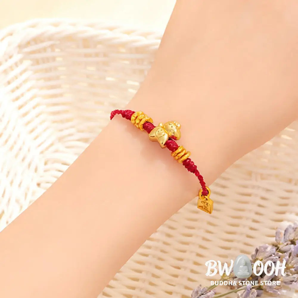 Buddha Stones Year Of The Horse Success Strength Braided String Adjustable Bracelet - Bracelet