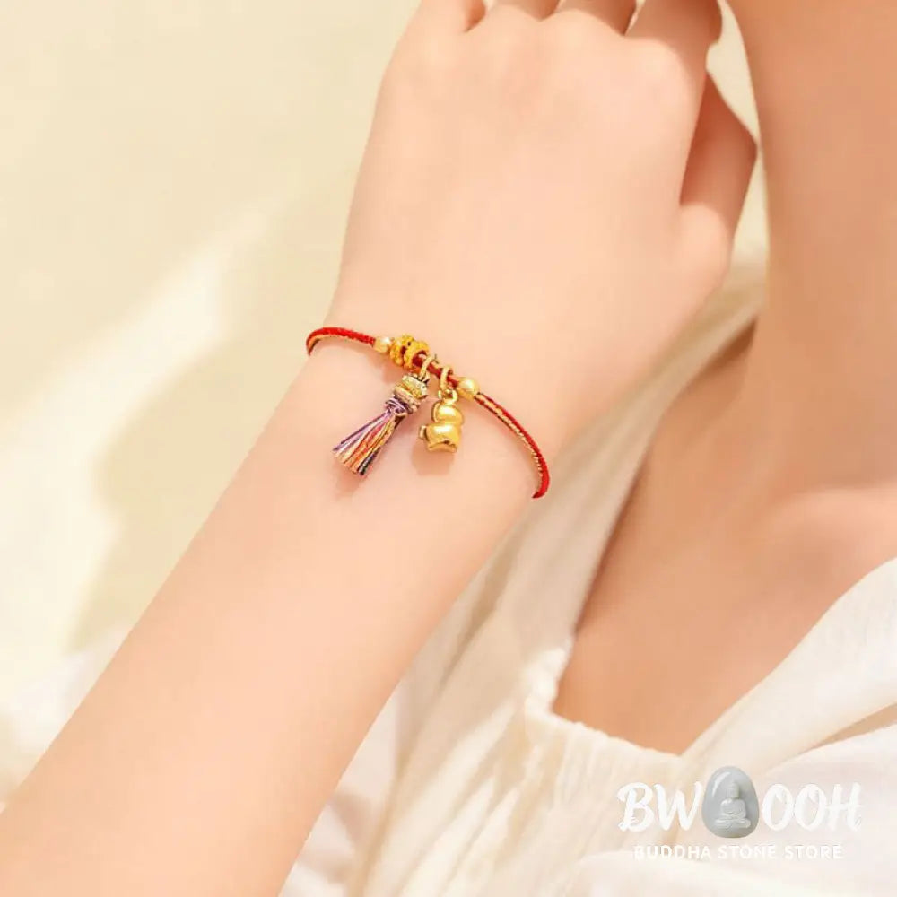 Buddha Stones Year Of The Horse Success Strength Braided String Adjustable Bracelet - Bracelet