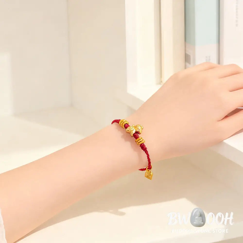 Buddha Stones Year Of The Horse Success Strength Braided String Adjustable Bracelet - Bracelet