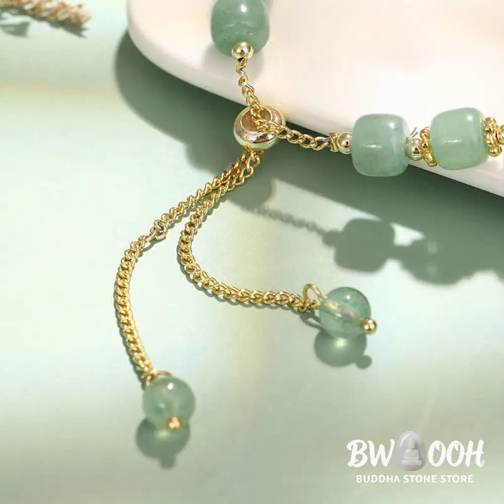 Buddha Stones Year of the Rabbit Natural Green Aventurine Luck Bead Bracelet - BWOOOH - Bracelet