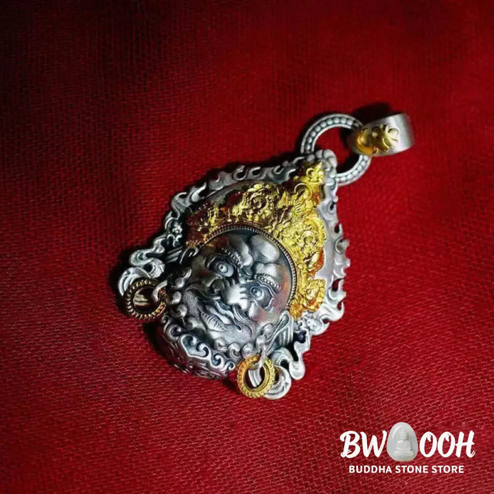 Buddha Stones Yellow God of Wealth Amulet Copper Luck Necklace Pendant - BWOOOH - Necklaces &amp; Pendants