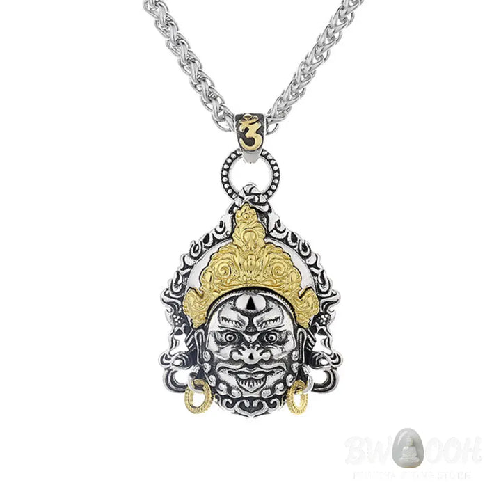 Buddha Stones Yellow God of Wealth Amulet Copper Luck Necklace Pendant - BWOOOH - Necklaces &amp; Pendants