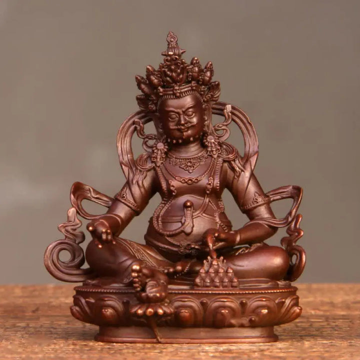 BWOOOH copper Bodhisattva statue - Yellow Jambhala Bodhisattva Figurin