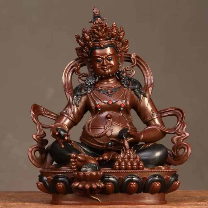 BWOOOH copper Bodhisattva statue - Yellow Jambhala Bodhisattva Figurin
