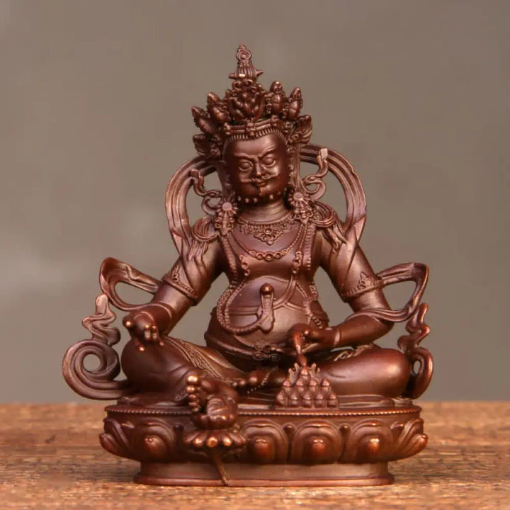 BWOOOH copper Bodhisattva statue - Yellow Jambhala Bodhisattva Figurin