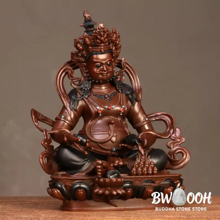 BWOOOH copper Bodhisattva statue - Yellow Jambhala Bodhisattva Figurin